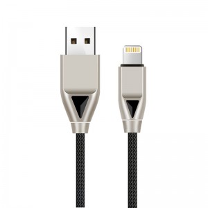 Καλώδιο USB νάιλον KPS-8449CB - διαμάντι τύπου c / φωτισμός / μικρο
